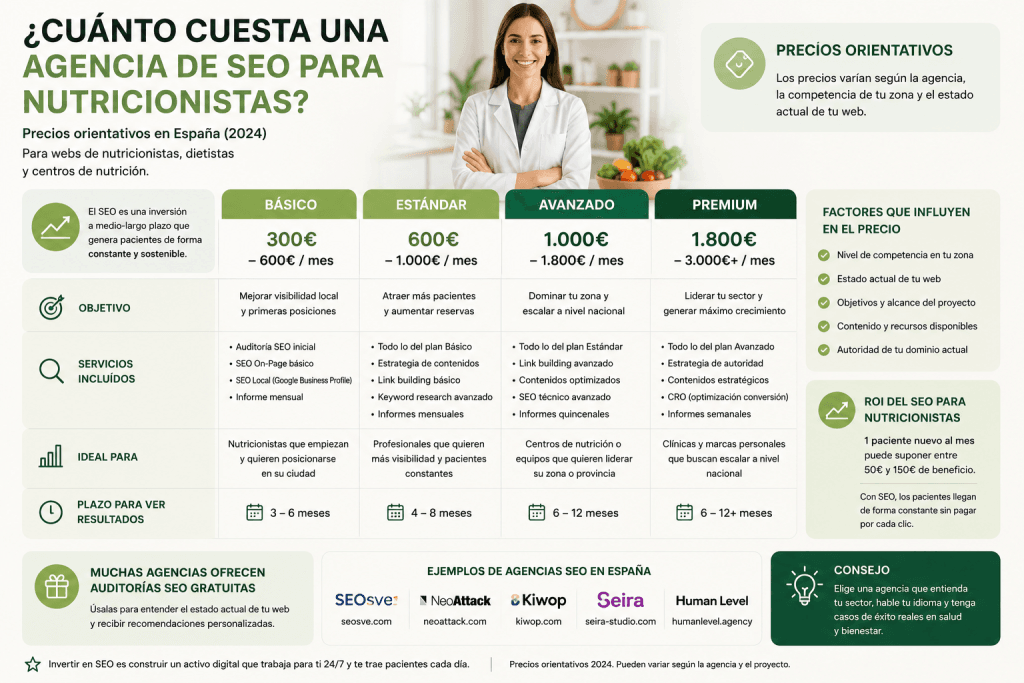 Agencia SEO para nutricionistas