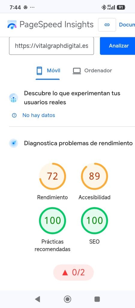 Página Web para Nutricionistas